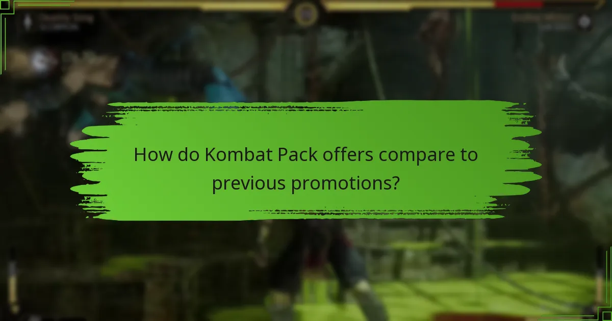 When are the claim periods for Kombat Pack offers?