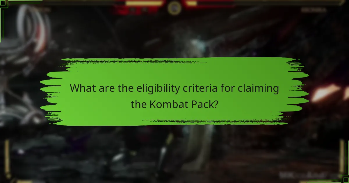 What are the differences between Kombat Packs in Mortal Kombat 11?