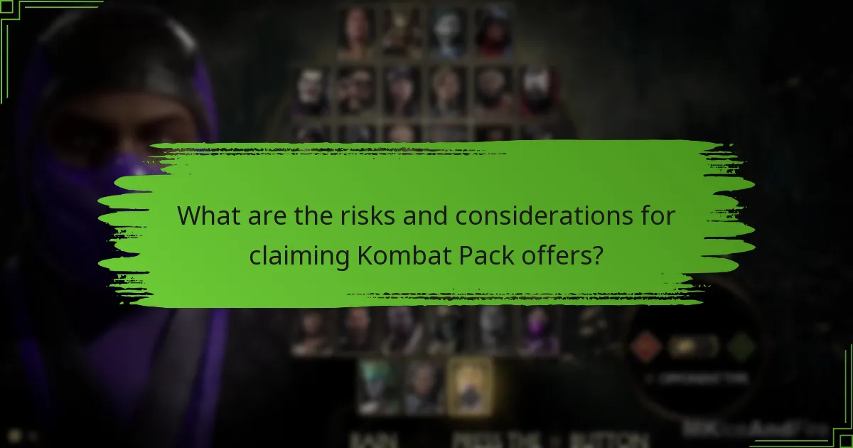 How can players claim opportunities from the Kombat Pack?